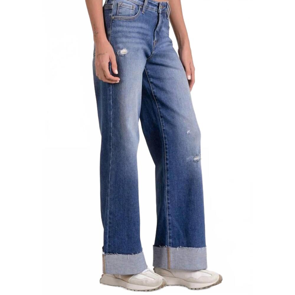 NEW ELAN women's jett jean in blue - Picture 3 of 4